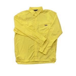 UNDER ARMOUR Tide Chaser Mens Fishing Long Sleeve Shirt Yellow XL